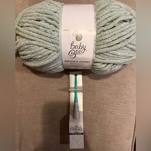 Hobby Lobby Baby Bee Snugs & Kisses Yarn in Mint Green
